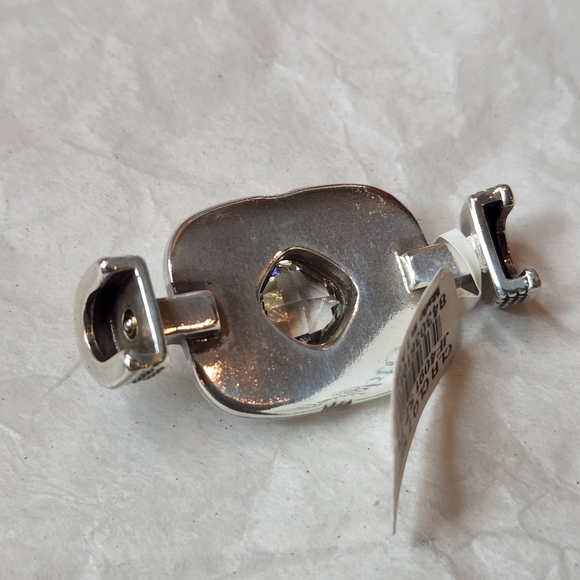 BRIGHTON color clique seven seas ornament for bracelet NEW$38 Silver crystal - Picture 7 of 7